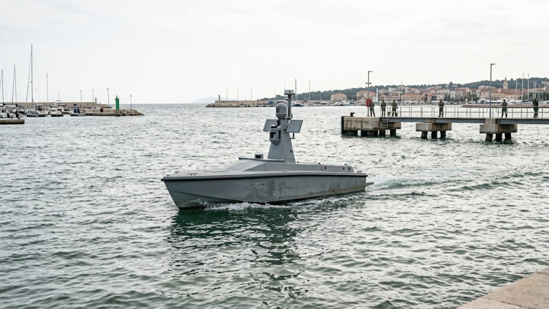Unmanned surface vessel at SOF Week 2026